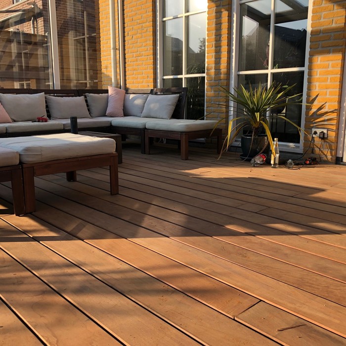 Ipe hardwood Decking with clip fasteners